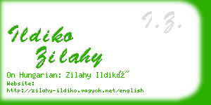 ildiko zilahy business card